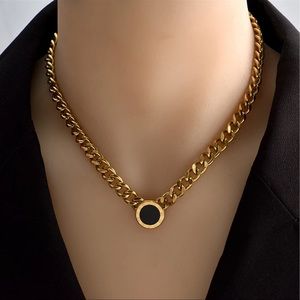 Double Sided Chain Necklace W/ Roman numbers